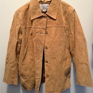 NWOT suede jacket tan
